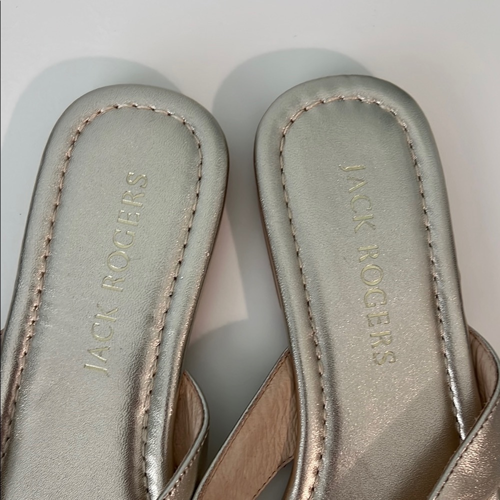 Jack Rogers Women's Gold Sandals - Picture 3 of 6